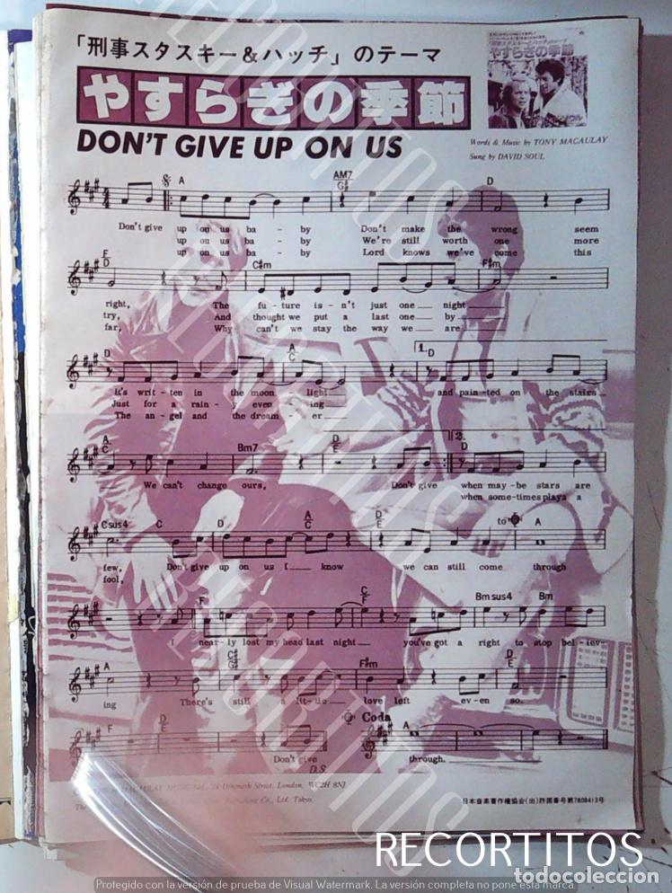 Coleccionismo de Revistas y Peri&oacute;dicos: DAVID SOUL paul michael glaser STARSKY Y HUTCH PARTITURA