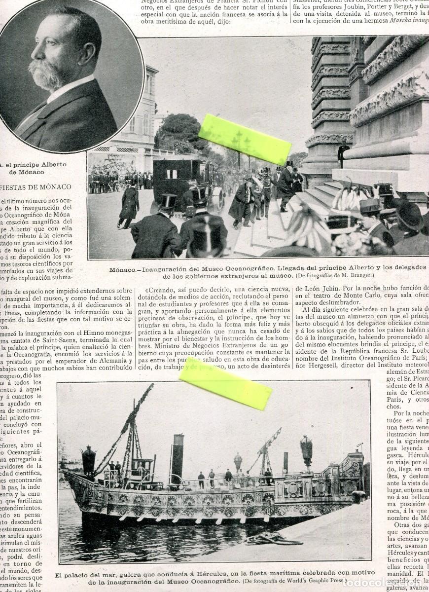 Coleccionismo de Revistas y Peri&oacute;dicos: REVISTA A&Ntilde;O 1910 MUSEO OCEANOGRAFICO DE MONACO URBANISMO DE MADRID GRAN VIA FANTASMA DE LA OPERA