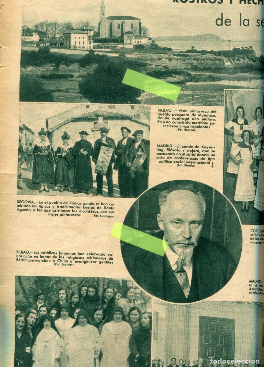 Coleccionismo de Revistas y Peri&oacute;dicos: REVISTA A&Ntilde;O 1935 MUNDACA MUSICOS VESTIDOS TIPICOS DE ZAMARRAMALA SEGOVIA VILLANUEVA DE CASTELLON