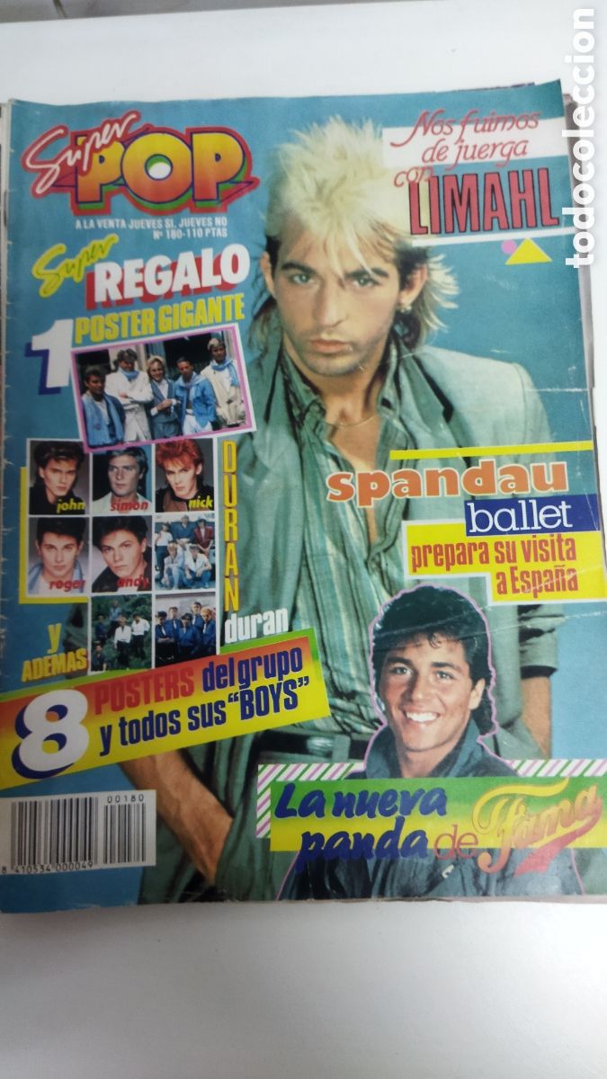 Collezionismo di Riviste e Giornali: Revista SUPER POP n&ordm; 180 Duran Duran Miguel Bos&eacute; Spandau Ballet Michael Jackson Luis Miguel Limahal