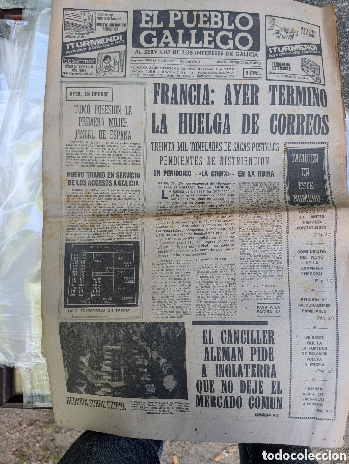 Collezionismo di Riviste e Giornali: ​Colecci&oacute;n Hist&oacute;rica El Pueblo Gallego (1974-1976) - Especial Transici&oacute;n, Franco y Pol&iacute;tica Gallega