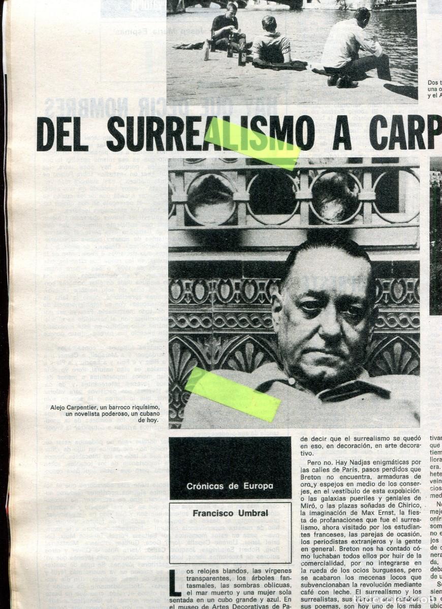 Collection Magazines and Newspapers: REVISTA A&Ntilde;O 1972 ALEJO CARPENTIER LAS OSTRAS FRANCISCO UMBRAL TITERES Y MARIONETAS ALTONA SECUESTRAD