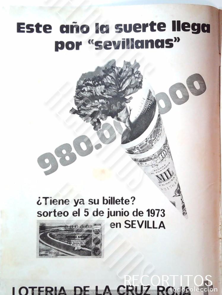 Collection Magazines and Newspapers: LOTERIA DE LA CRUZ ROJA 1973 SEVILLA