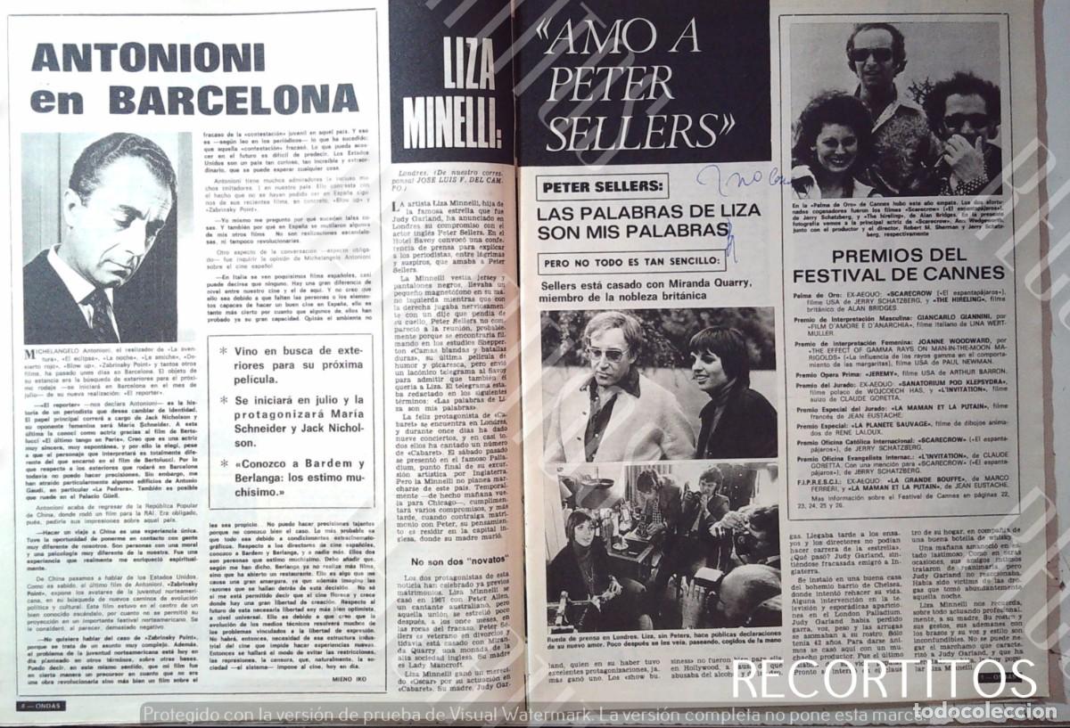 Collection Magazines and Newspapers: OPETER SELLERS LIZA MINELLI