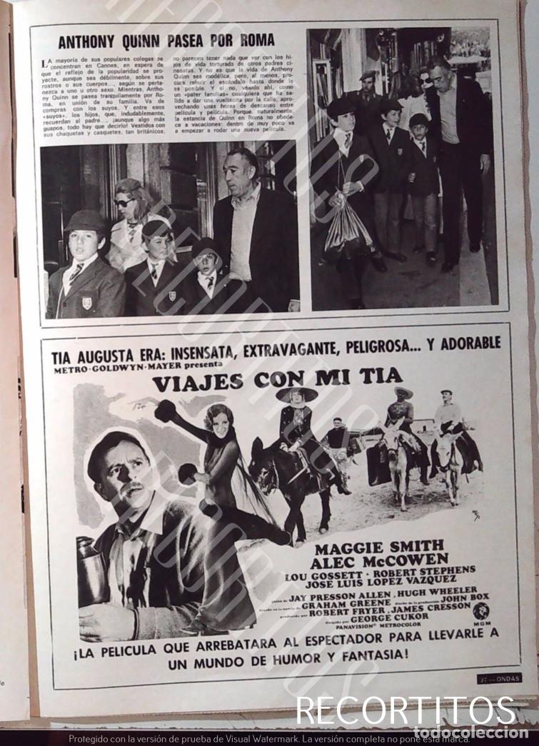 Collectionnisme de Revues et Journaux: VIAJES CON MI TIA MAGGIE SMITH JOSE LUIS LOPEZ VAZQUEZ ALEC MCCOWEN GEORGE CI&iexcl;UKOR ANTHONY QUINN