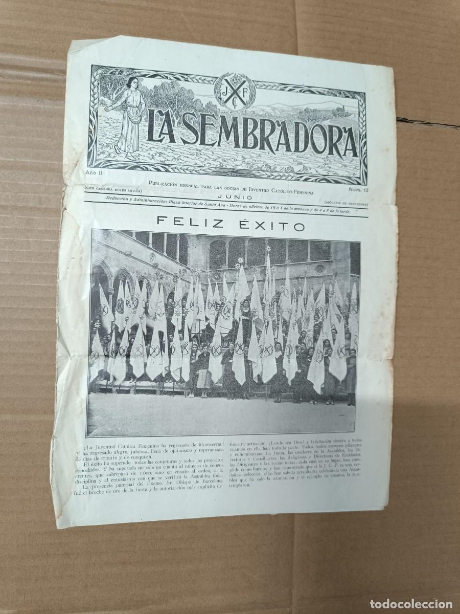 Collezionismo di Riviste e Giornali: ANTIGUA REVISTA POLITICA LA SEMBRADORA, JUVENTUD ACCION CAT&Oacute;LICA FEMENINA, BARCELONA -P21
