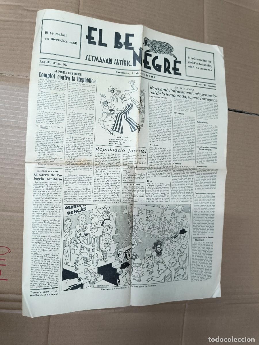 Coleccionismo de Revistas y Peri&oacute;dicos: ANTIGUA REVISTA SATIRICA CATALANA DE 1933, EL BE NEGRE, REPUBLICA -P22