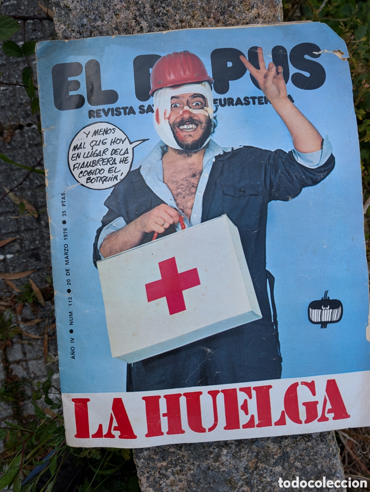 Collection Magazines and Newspapers: Lote Humor Gr&aacute;fico Transici&oacute;n: El Papus n&ordm; 112 (1976) + El Jueves n&ordm; 151 (1980) - S&aacute;tira y Pol&iacute;tica