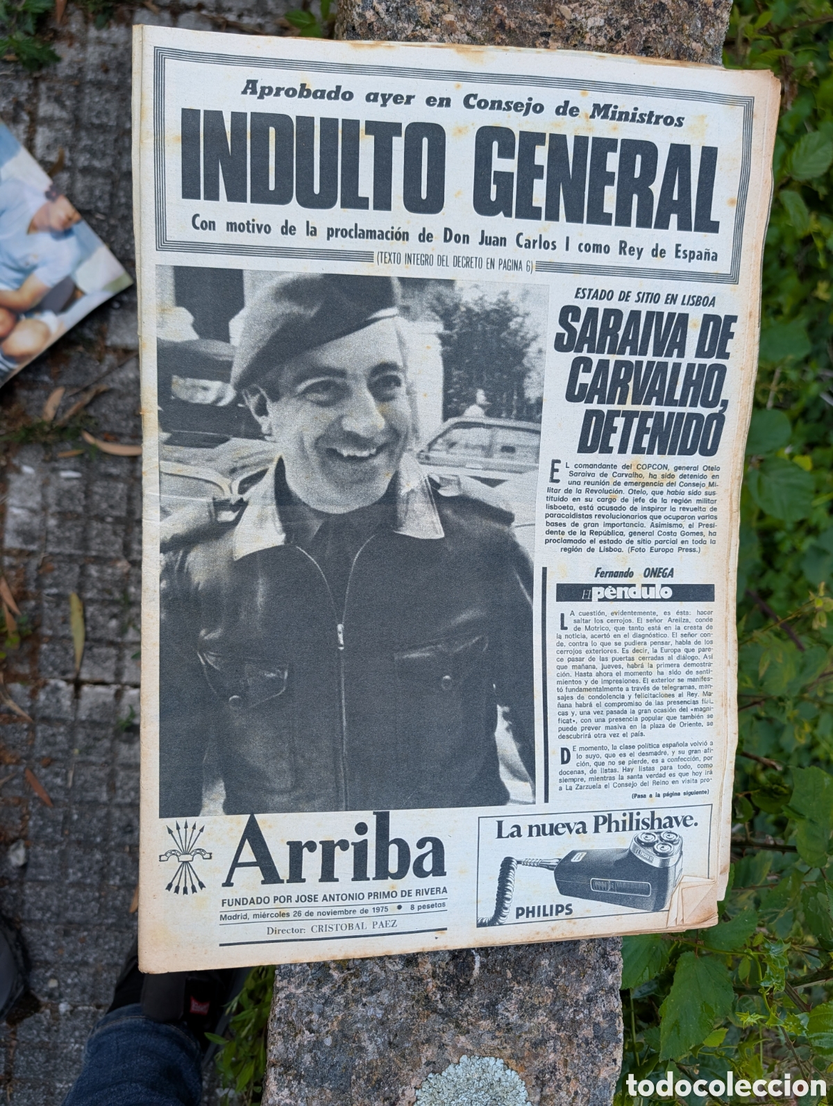 Collection Magazines and Newspapers: Diario Arriba (26 Nov 1975) Indulto General Juan Carlos I - Muerte Franco - Imelda Marcos