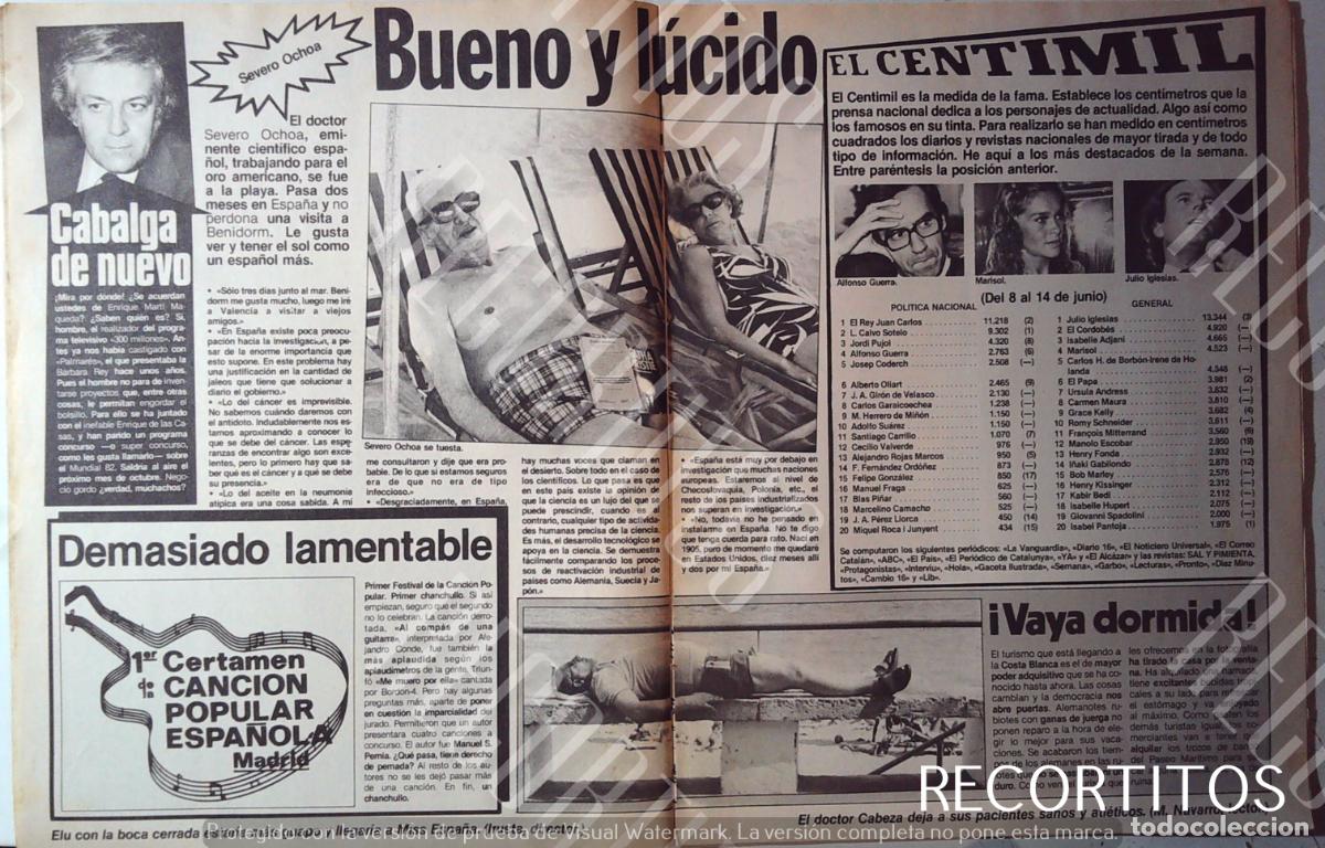 Coleccionismo de Revistas y Peri&oacute;dicos: MARISOL SEVERO OCHOA JULIO IGLESIAS