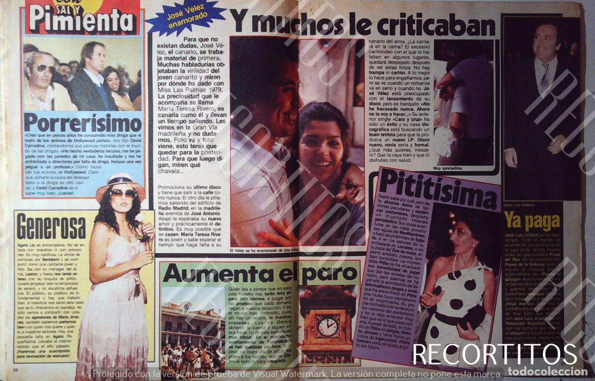 Coleccionismo de Revistas y Peri&oacute;dicos: pitita ridruejo JOSE VELEZ AGATA LIS LYS JOSE LUIS URIBARRI DAVID CARRADINE