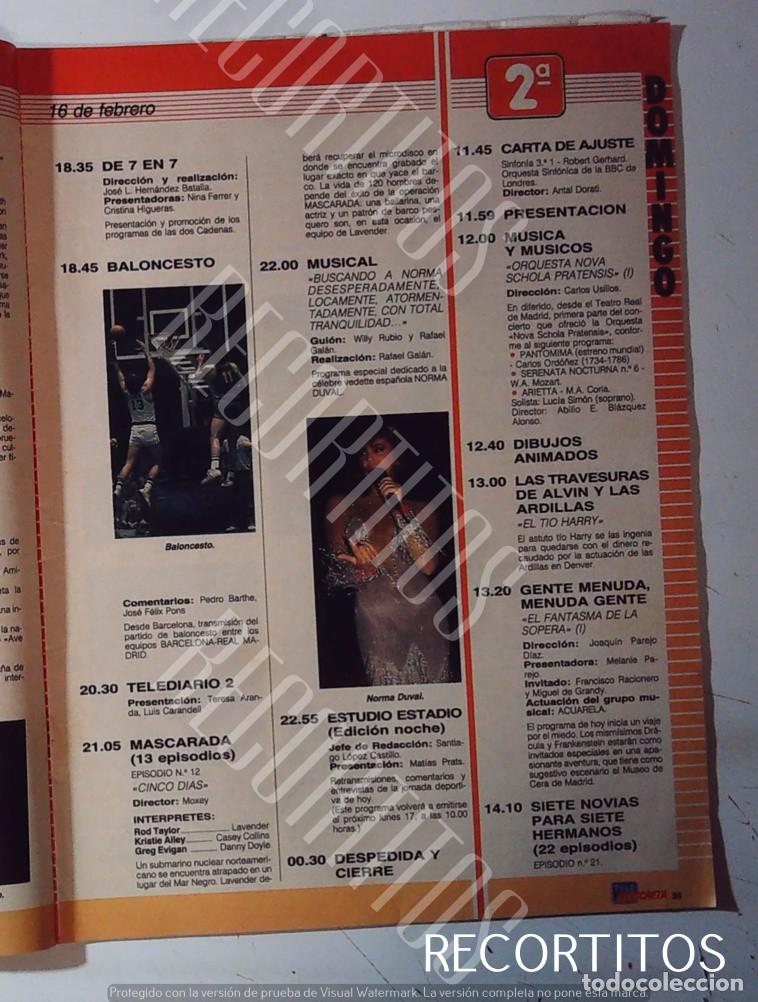 Coleccionismo de Revistas y Peri&oacute;dicos: NORMA DUVAL BUSCANDO A NORMA DESESPERADAMENTE