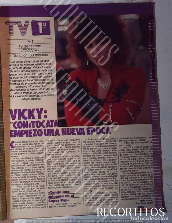 Coleccionismo de Revistas y Peri&oacute;dicos: VICKY LARRAZ OLE OLE TOCATA