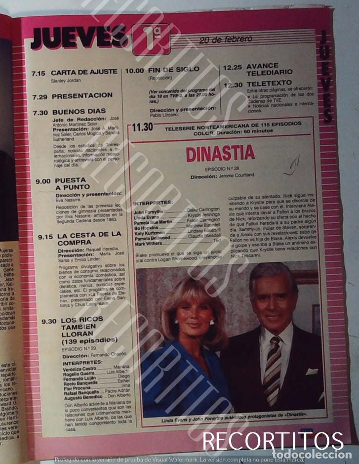 Coleccionismo de Revistas y Peri&oacute;dicos: JOHN FORSYTHE LINDA EVANS DINASTIA