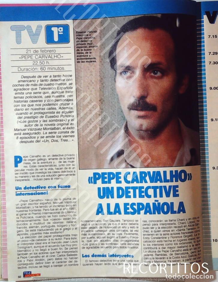 Coleccionismo de Revistas y Peri&oacute;dicos: PEPE CARVALHO EUSEBIO PONCELA