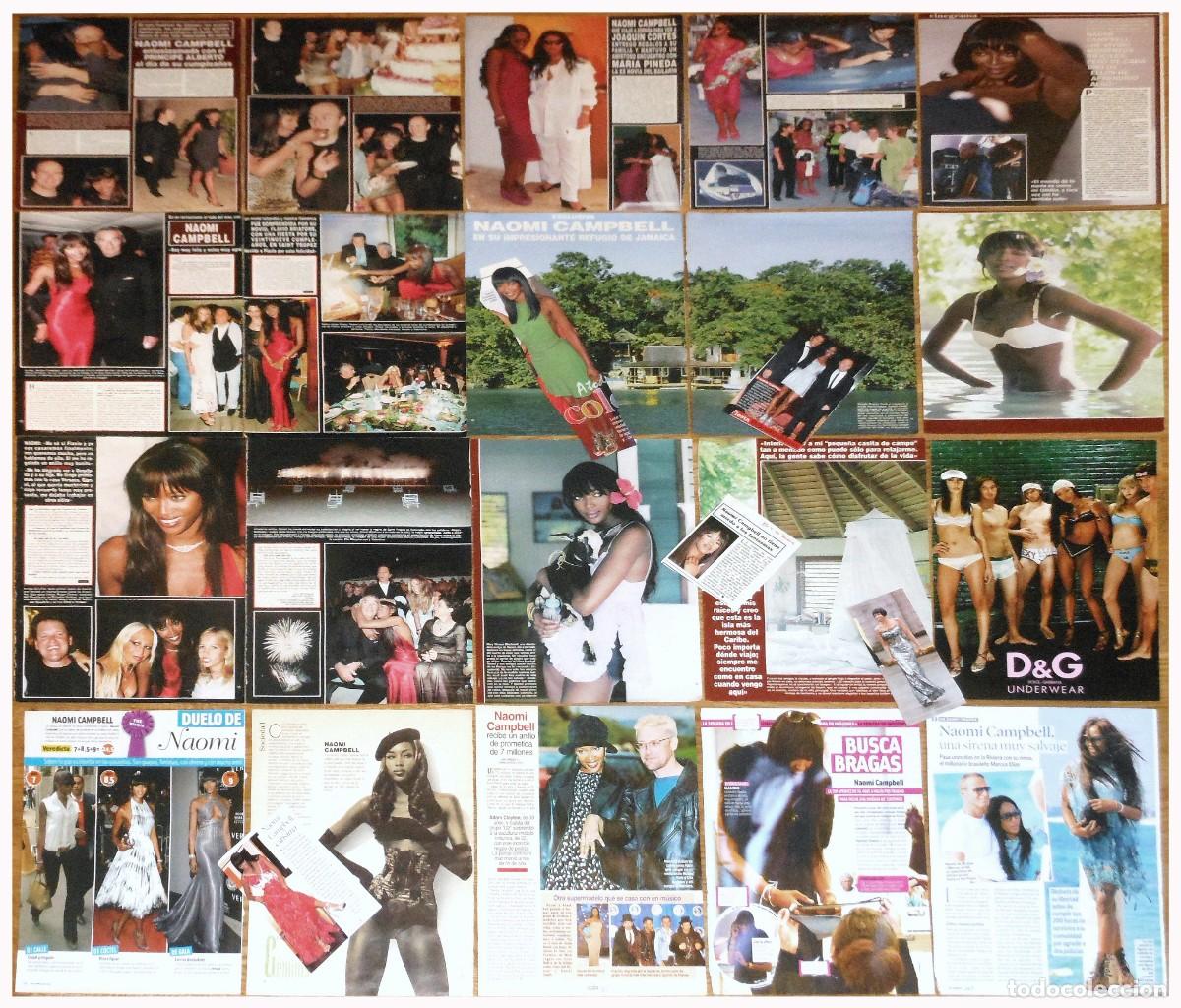 Coleccionismo de Revistas y Peri&oacute;dicos: NAOMI CAMPBELL lote prensa spain clippings 1990s/00s sexy photos topmodel model magazine