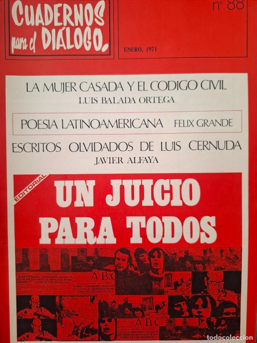 Collection Magazines and Newspapers: cuadernos para el di&aacute;logo 88 enero 1971