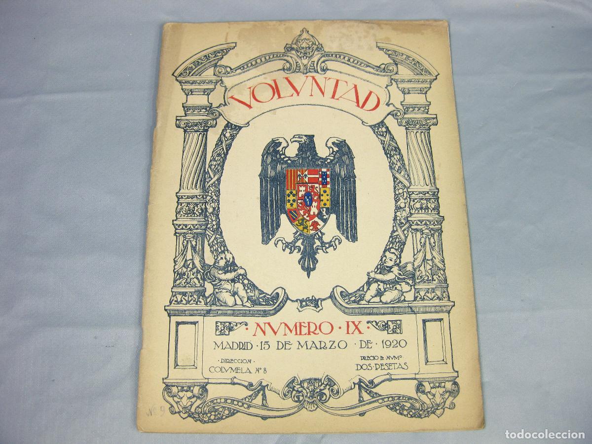 Coleccionismo de Revistas y Peri&oacute;dicos: REVISTA VOLUNTAD. A&Ntilde;O 2 N&ordm; 9 DE MARZO DE 1920. II