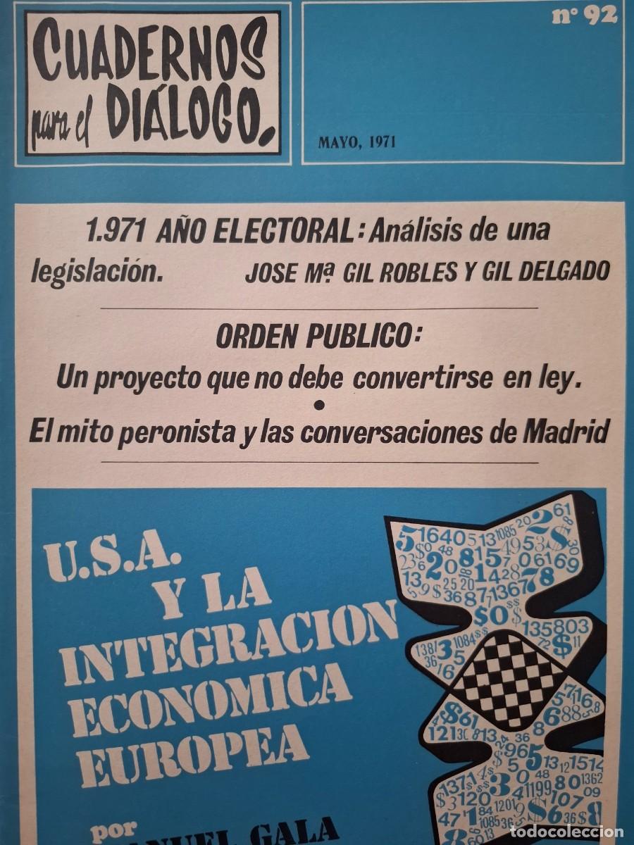 Collection Magazines and Newspapers: cuadernos para el di&aacute;logo 92 mayo 1971