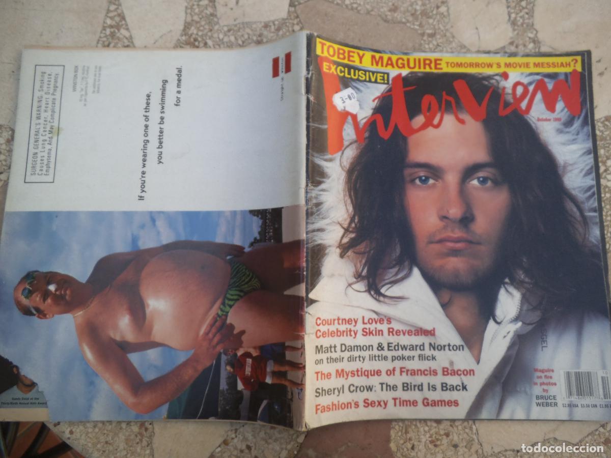 Coleccionismo de Revistas y Peri&oacute;dicos: interview, october/1998, courney love's, matt damon &edward norton, sheryl crow,