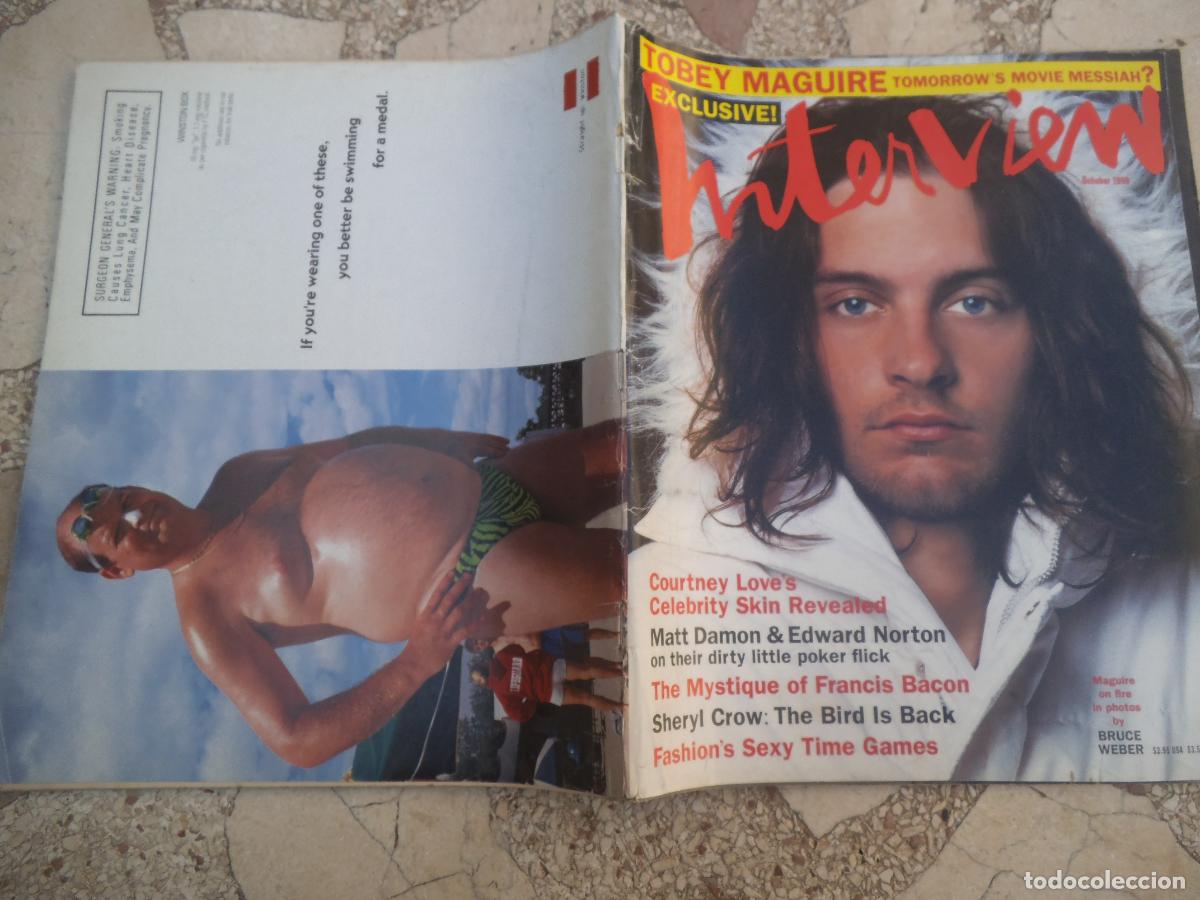 Coleccionismo de Revistas y Peri&oacute;dicos: interview, october/1998, courney love's, matt damon &edward norton, sheryl crow,