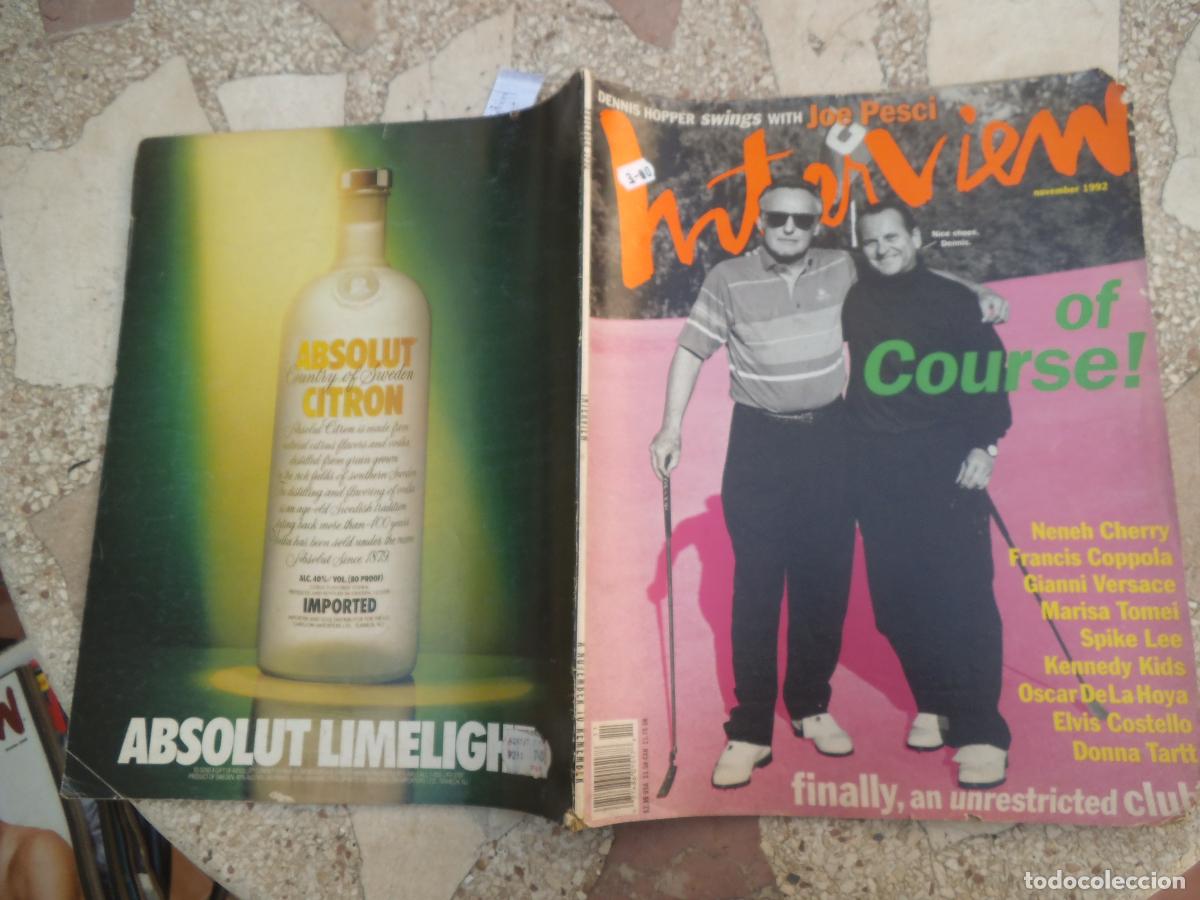 Collection Magazines and Newspapers: interview, november 1992, neneh cherry, francis coppola,marisa tomei, spike lee, elvis costello
