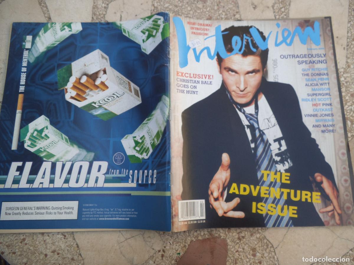 Coleccionismo de Revistas y Peri&oacute;dicos: interview, en ingles, february 2001, christian bale, guy ritchie, the donnas, alicia witt, supergirl