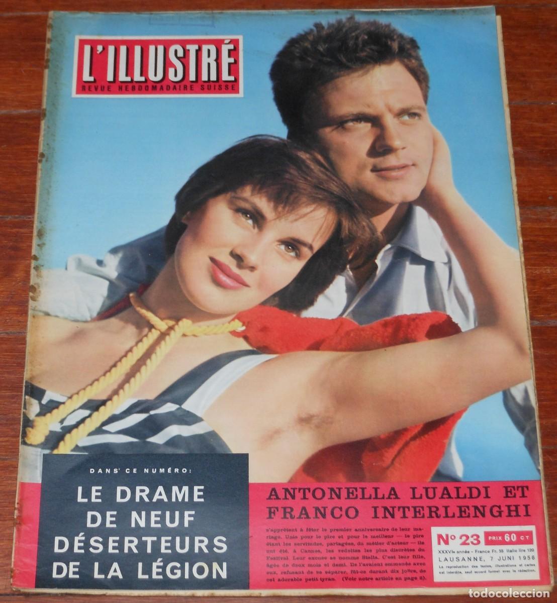 Collection Magazines and Newspapers: L'ILLUSTRE #23 Suisse magazine 1956 Antonella Lualdi Franco Interlenghi Israel revista Suiza
