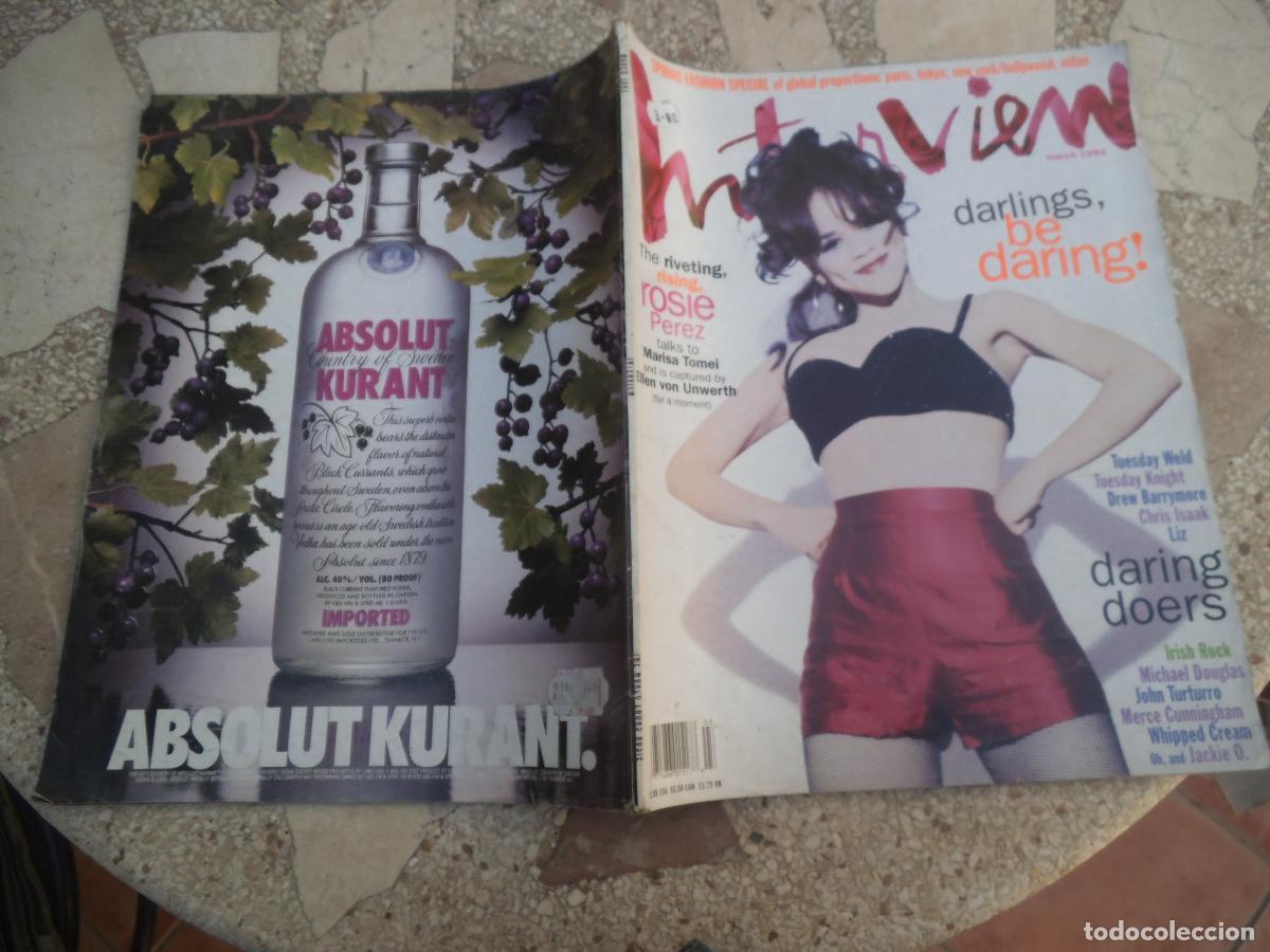 Sammeln von Zeitschriften und Zeitungen: interview, en ingles, march 1993, rosie perez, marisa tomei, drew barrymore, irishrock, john turturr