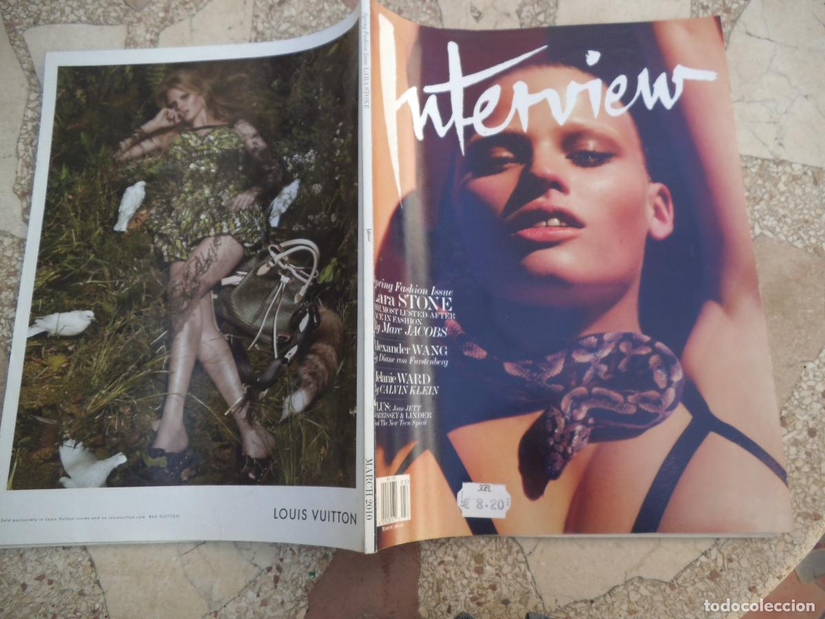 Sammeln von Zeitschriften und Zeitungen: interview, en ingles, march 2010, lara stone, melanie ward, morrissey &linder, alexander wang