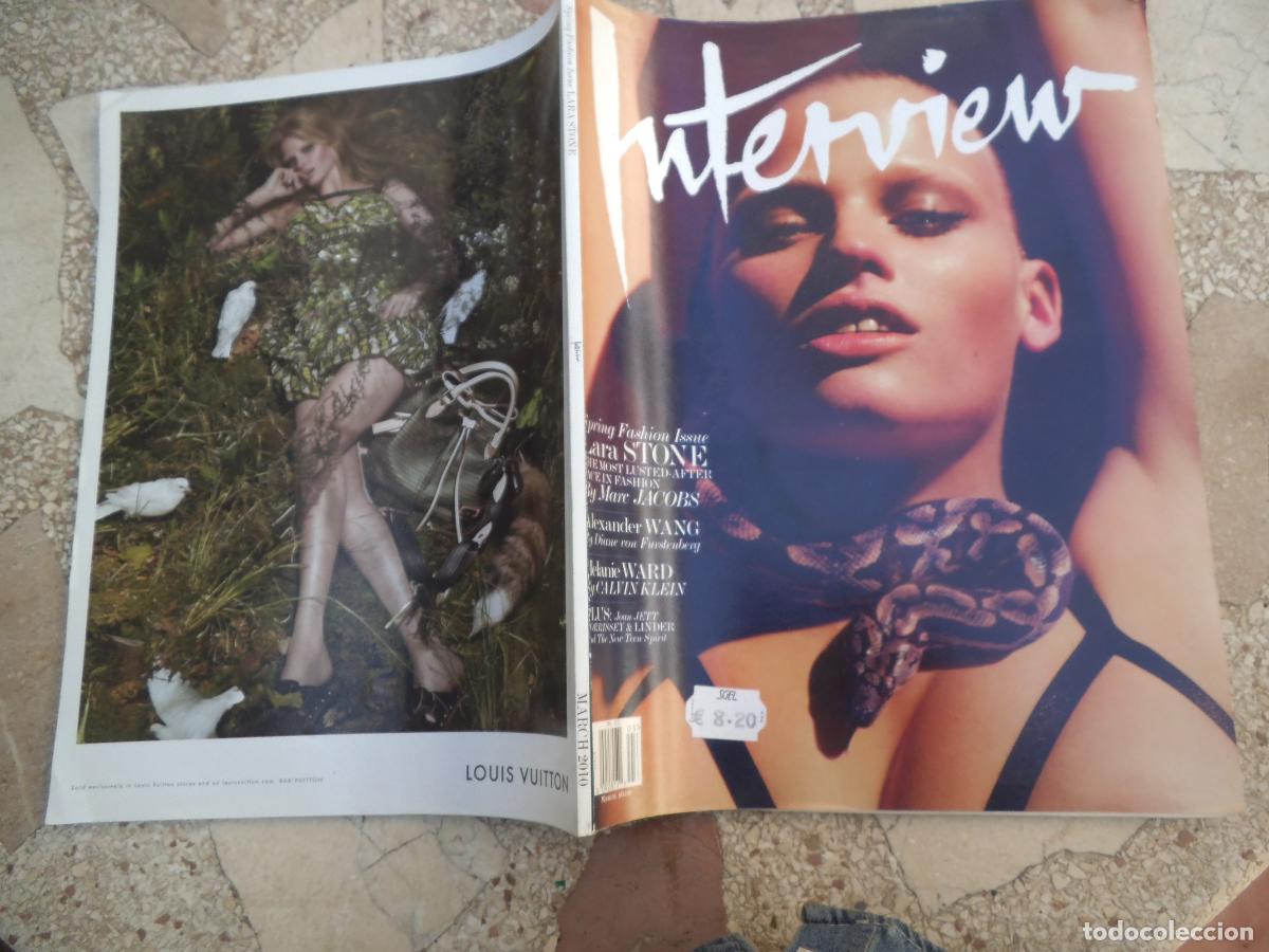 Sammeln von Zeitschriften und Zeitungen: interview, en ingles, march 2010, lara stone, melanie ward, morrissey &linder, alexander wang
