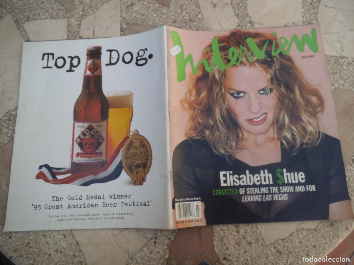 Sammeln von Zeitschriften und Zeitungen: interview, en ingles, march 1996. elisabeth shue, shania twain, lou reed, natalie portman
