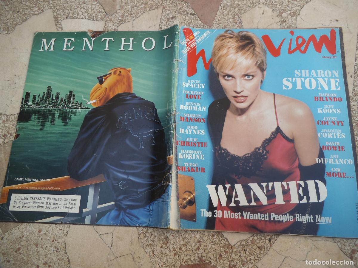 Coleccionismo de Revistas y Peri&oacute;dicos: interview, en ingles, february 1997, kevin space, courtney love, dennis rodman, sharon stone,