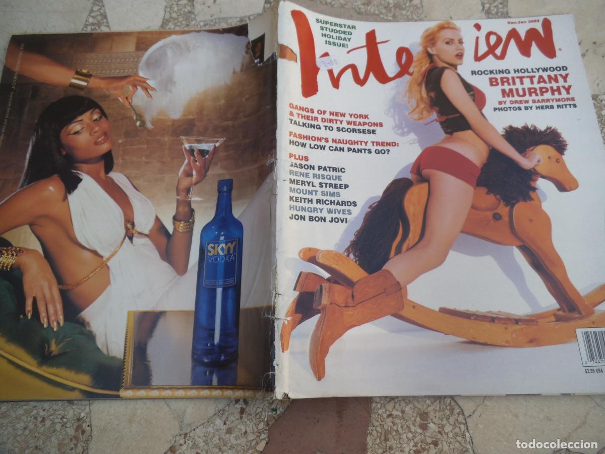 Sammeln von Zeitschriften und Zeitungen: interview, en ingles, dec/jan 2003, brittany murphy, jon bon jovi, keith richards, meryl streep