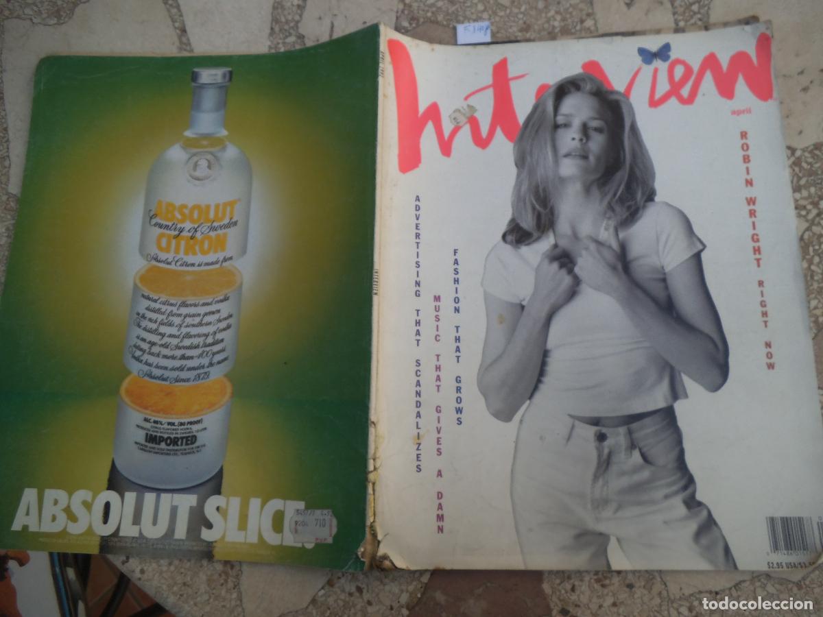 Coleccionismo de Revistas y Peri&oacute;dicos: interview, en ingles, april 1992, robin wright, ethan hawke, tilda swinton, anthony hopkins