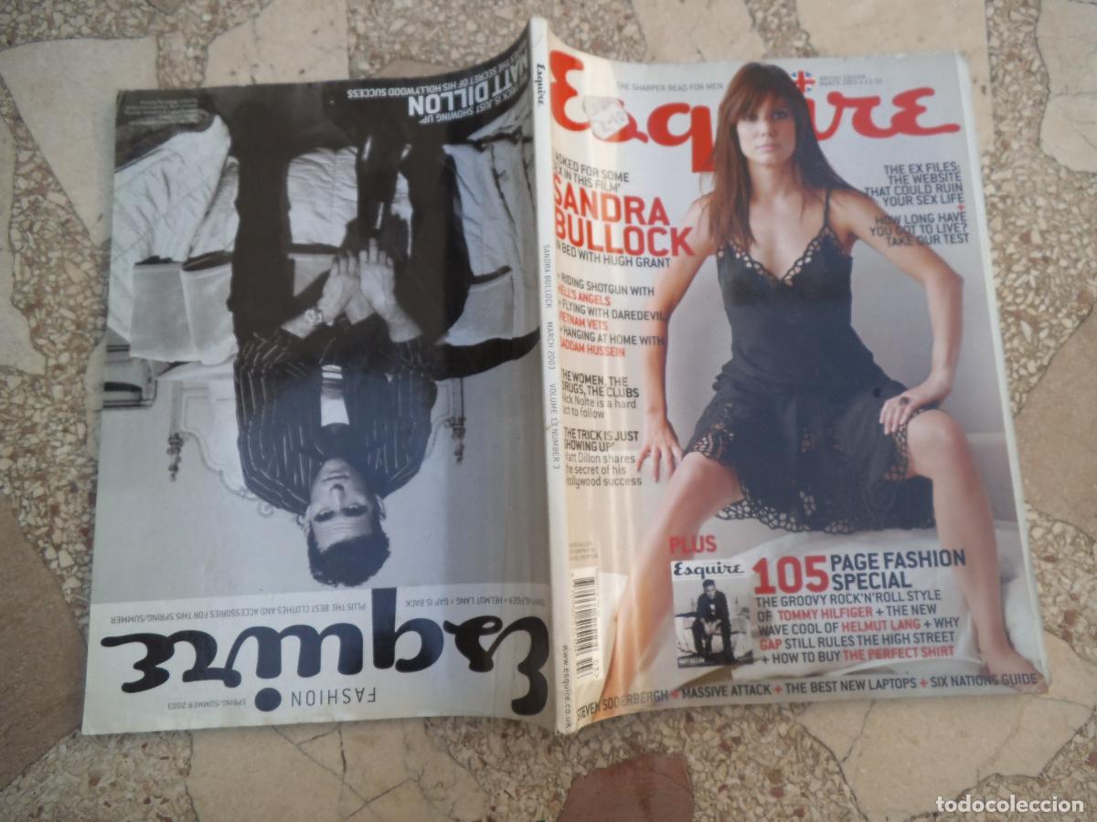 Coleccionismo de Revistas y Peri&oacute;dicos: esquire, en ingles, march 2003, sandra bullock, nick nolte, british bullhogs angeles del infierno