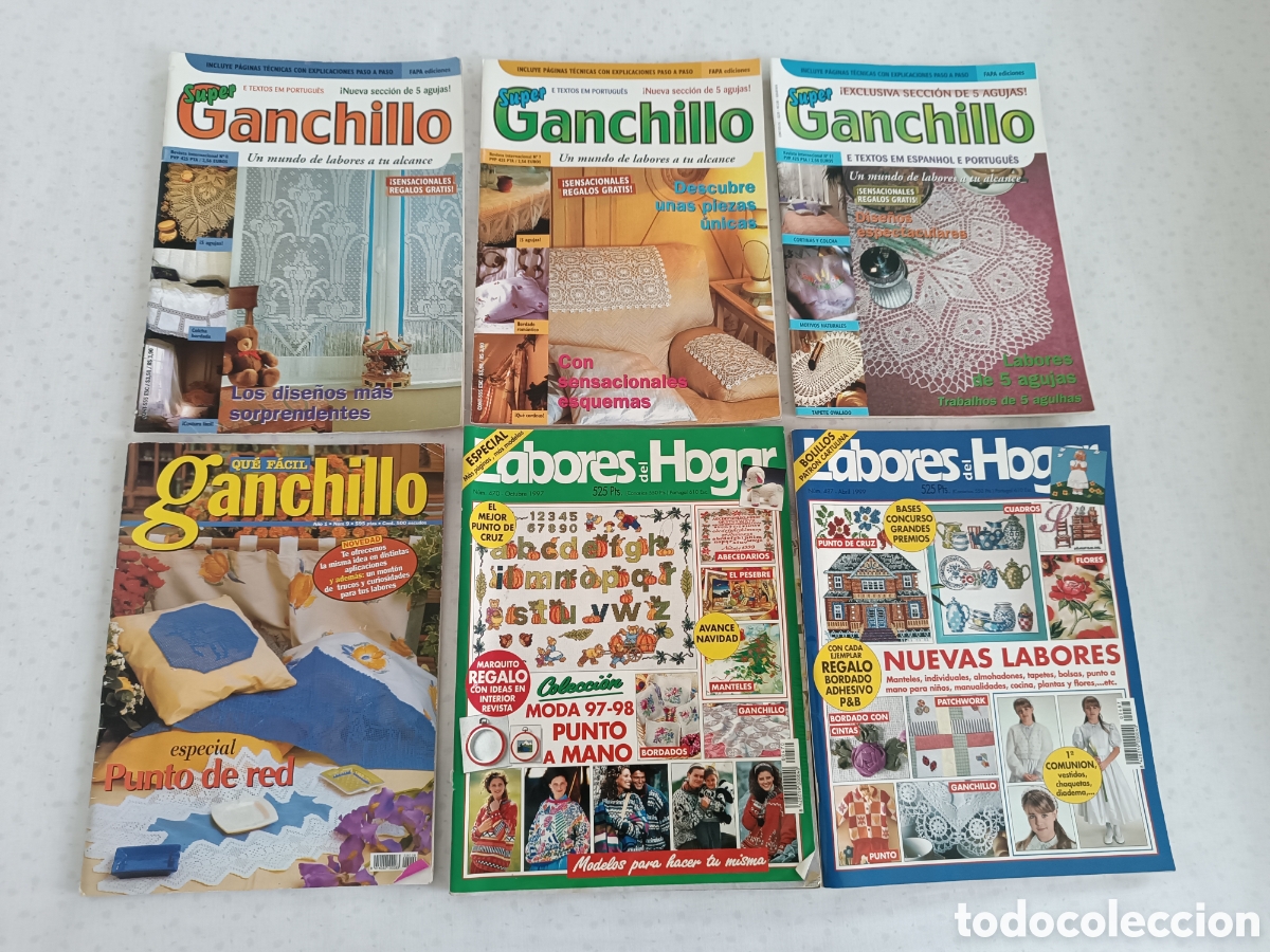 Collection Magazines and Newspapers: Lote 6 revistas antiguas labores