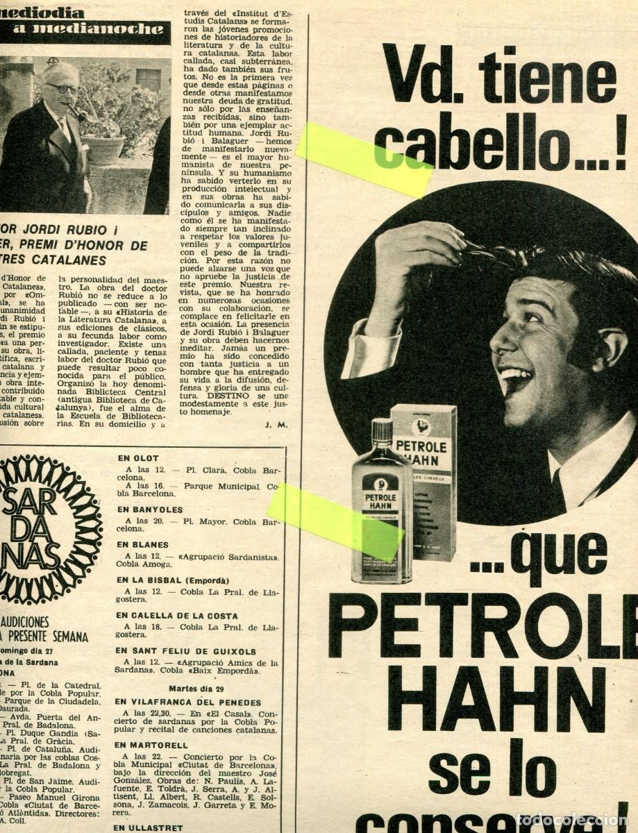 Collezionismo di Riviste e Giornali: REVISTA A&Ntilde;O 1969 JORDI RUBIO BALAGUER BLAI BONET ANTONI CATANY MOMPOU EN EL TINELL
