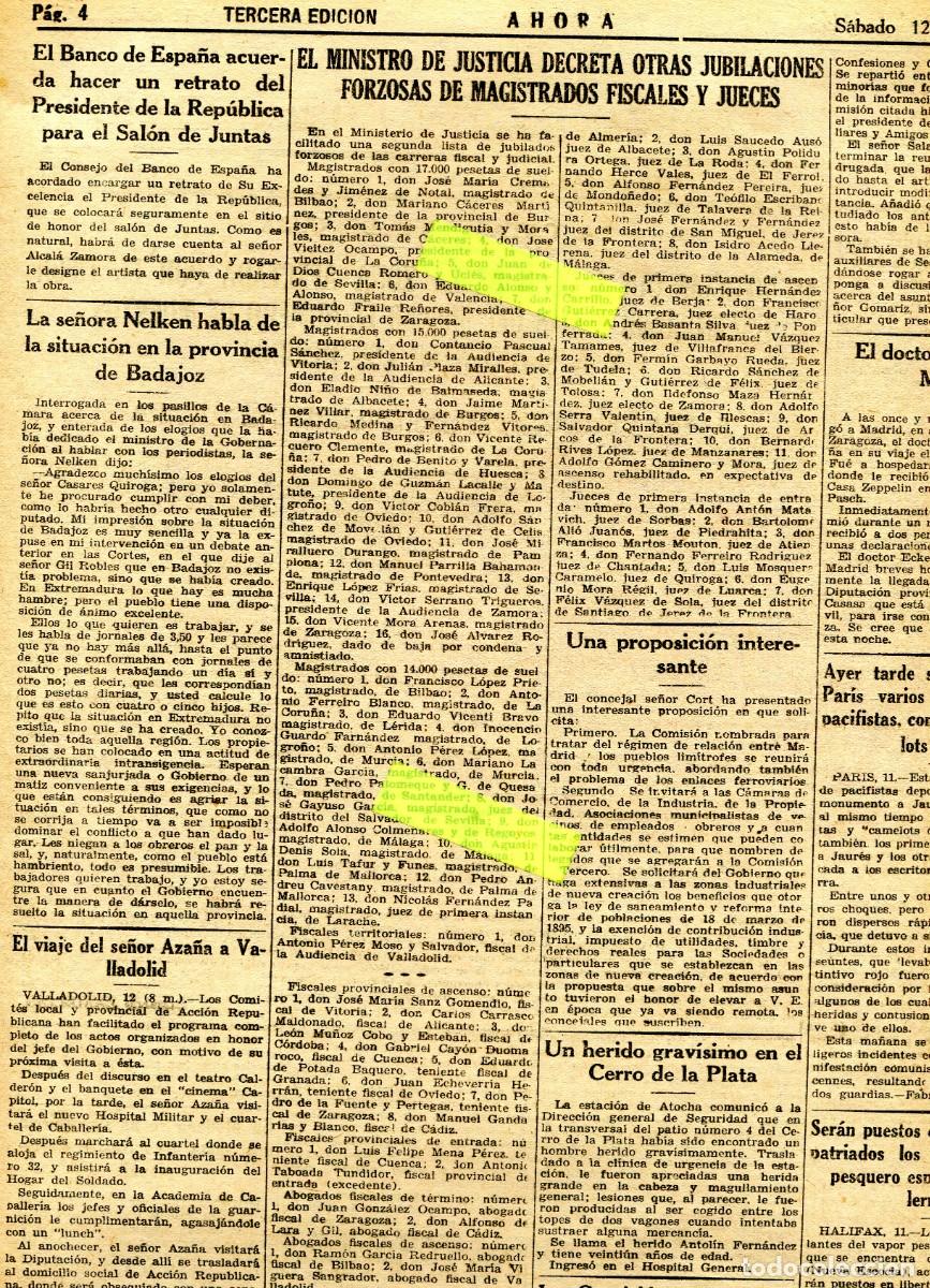 Coleccionismo de Revistas y Peri&oacute;dicos: PERIODICO A&Ntilde;O 1932 NELKEN EN BADAJOZ INUNDACION EN DEVA BOMBA EN ARRIATE RABASSAIRES DE TARRAGONA