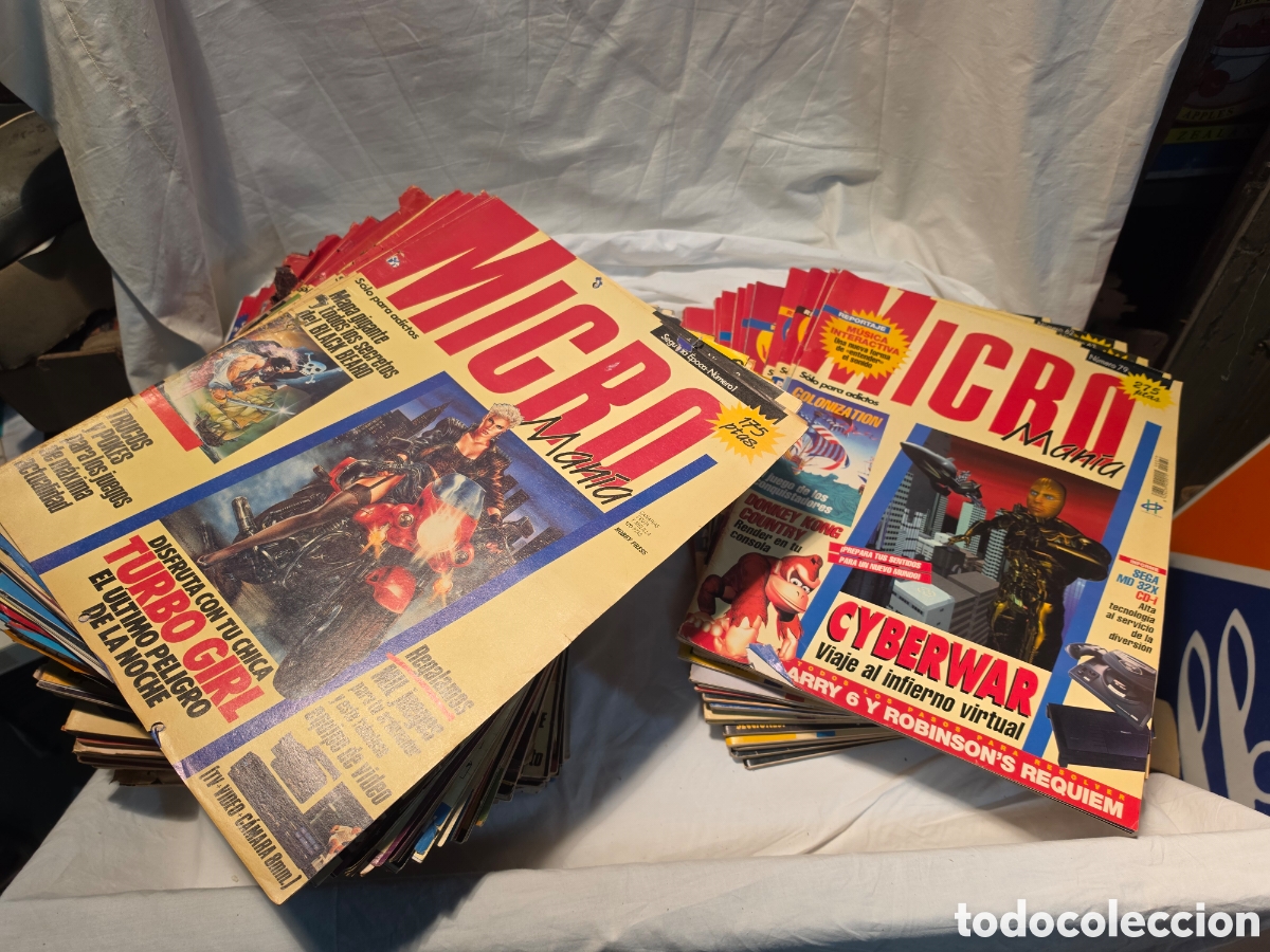 Coleccionismo de Revistas y Peri&oacute;dicos: MICRO MANIA. REVISTA A&Ntilde;OS 80. 1&deg; Y 2&deg; EPOCA. 63 REVISTAS.
