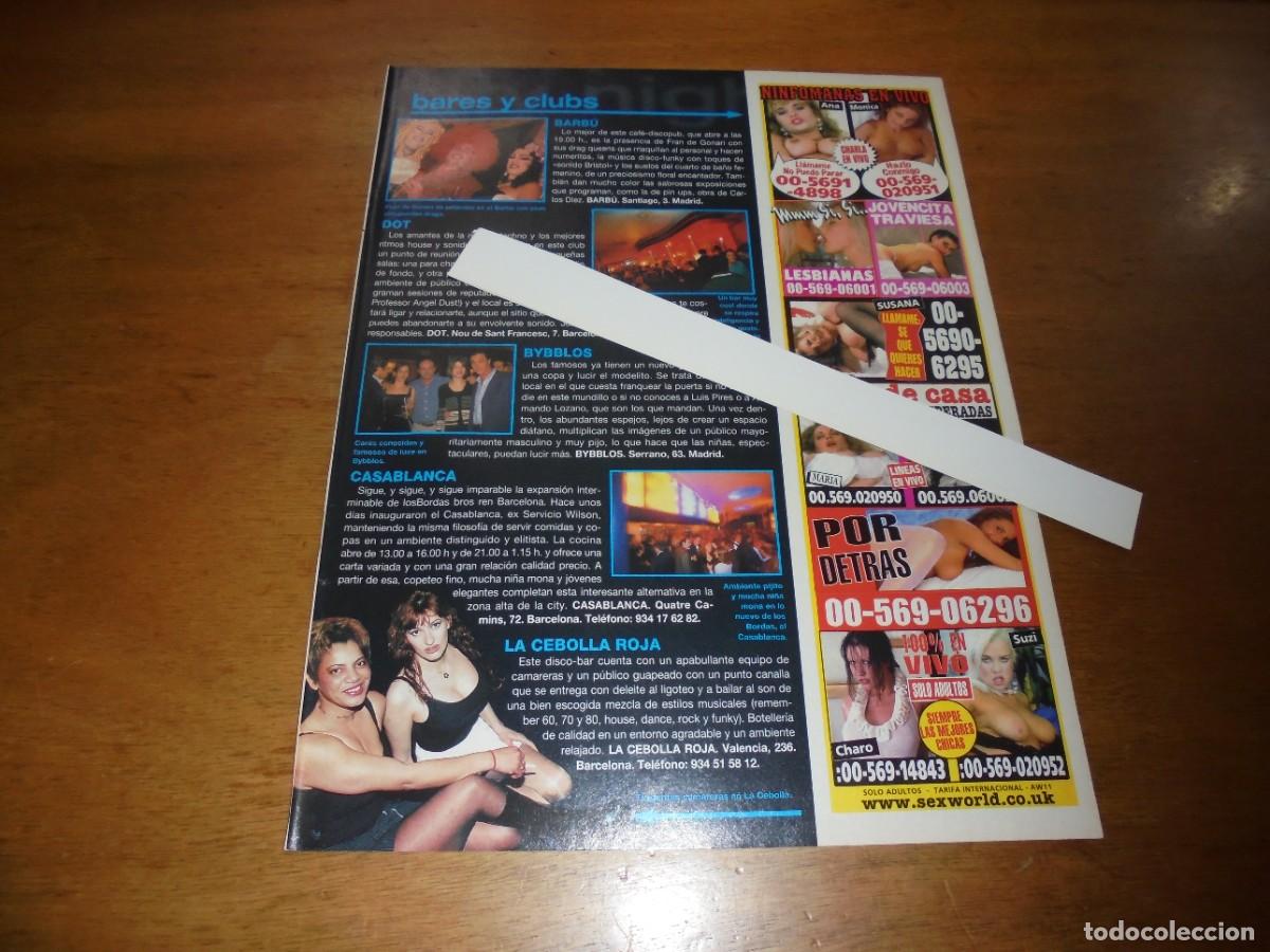 Coleccionismo de Revistas y Peri&oacute;dicos: RETAL 1999: DISCO SAVANNAH. MAGNUM TATTOO. BARB&Uacute;. DOT. BYBBLOS. CASABLANCA. LA CEBOLLA ROJA.