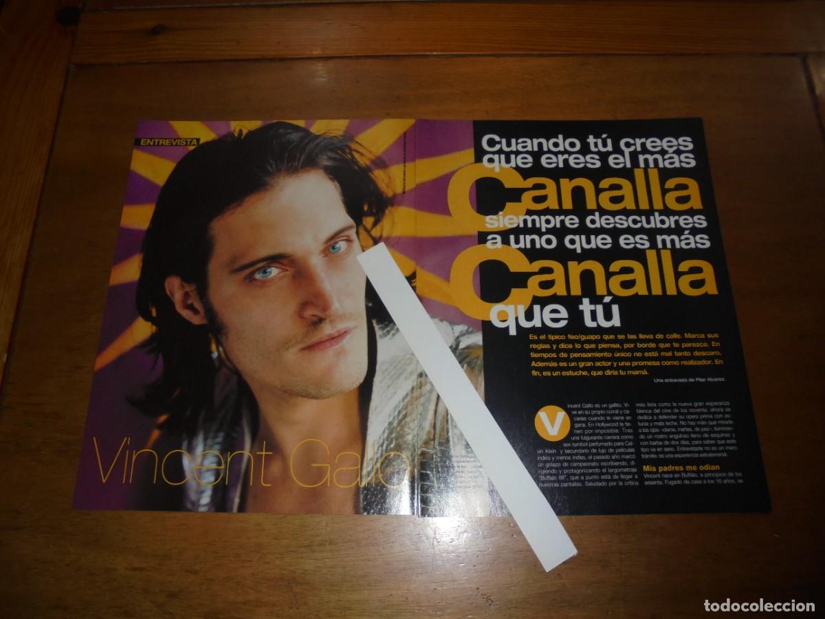 Coleccionismo de Revistas y Peri&oacute;dicos: CLIPPING 1999: VINCENT GALLO. ENTREVISTA.