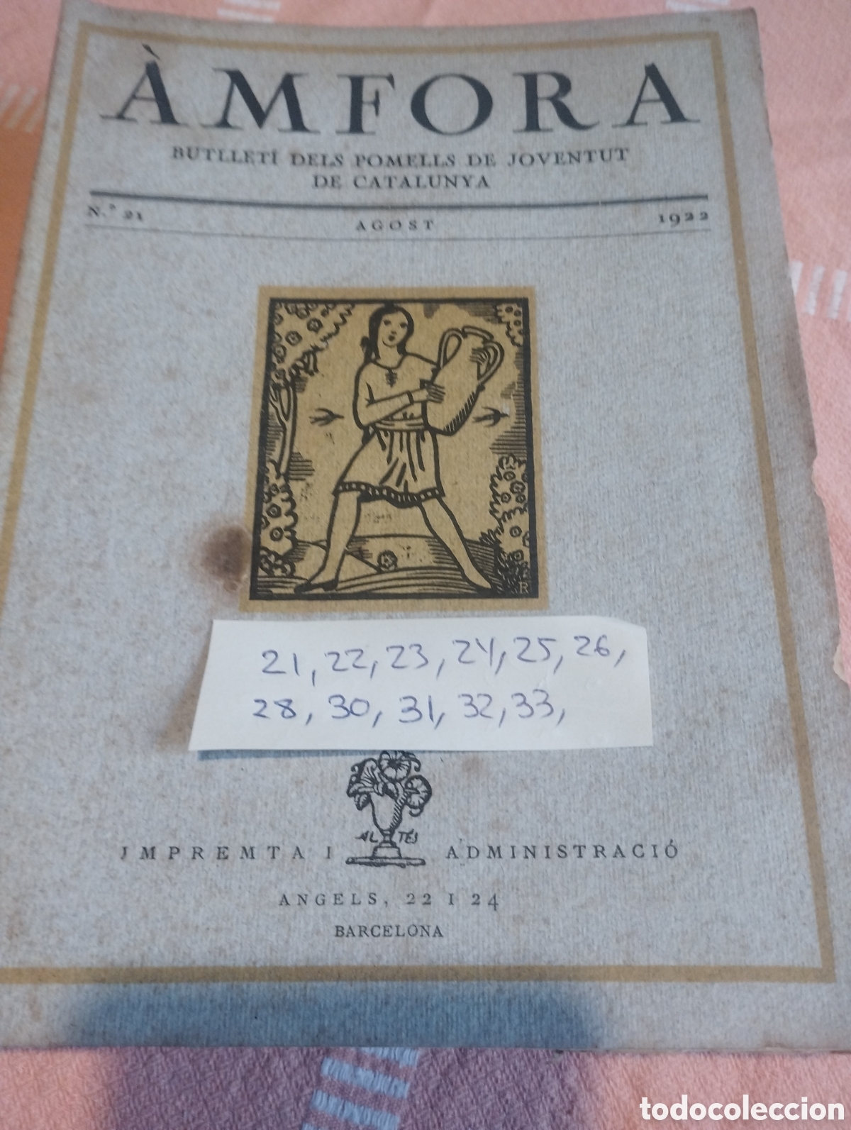 Coleccionismo de Revistas y Peri&oacute;dicos: Lote de 11 revistas &Agrave;mfora en perfecto estado a&ntilde;o 1922