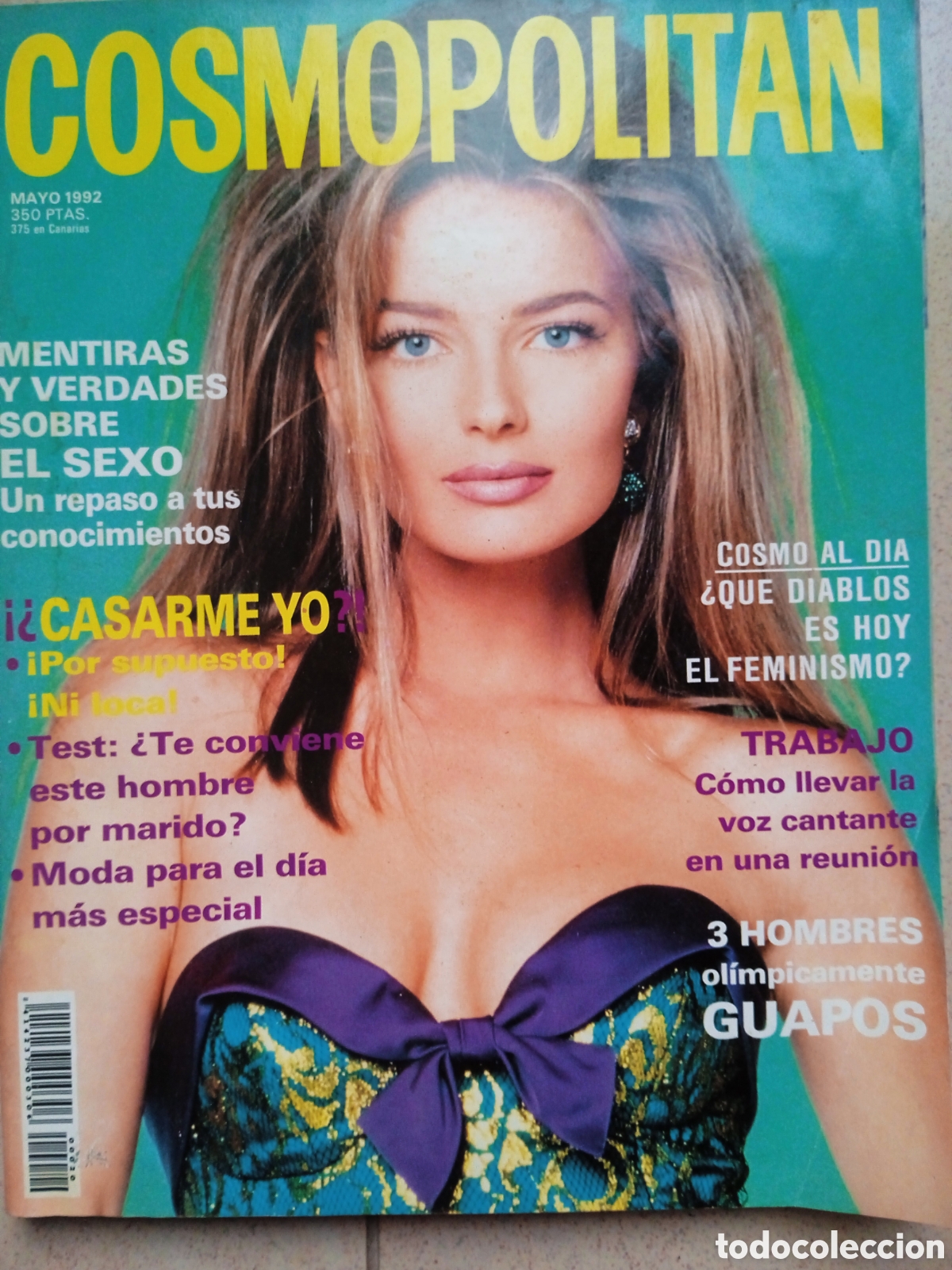 Coleccionismo de Revistas y Peri&oacute;dicos: Cosmopolitan mayo 1992 portada Paulina Porizkova Daryl Hannah Ol&iacute;mpicos Jorge Sanz