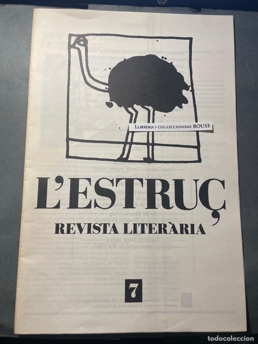 Coleccionismo de Revistas y Peri&oacute;dicos: ANTIGUA PUBLICACI&Oacute;N - L'ESTRU&Ccedil; REVISTA LITER&Agrave;RIA N&ordm;7 FULL LITERARI OCTUBRE 1983 EDITAT A.D.A.C.