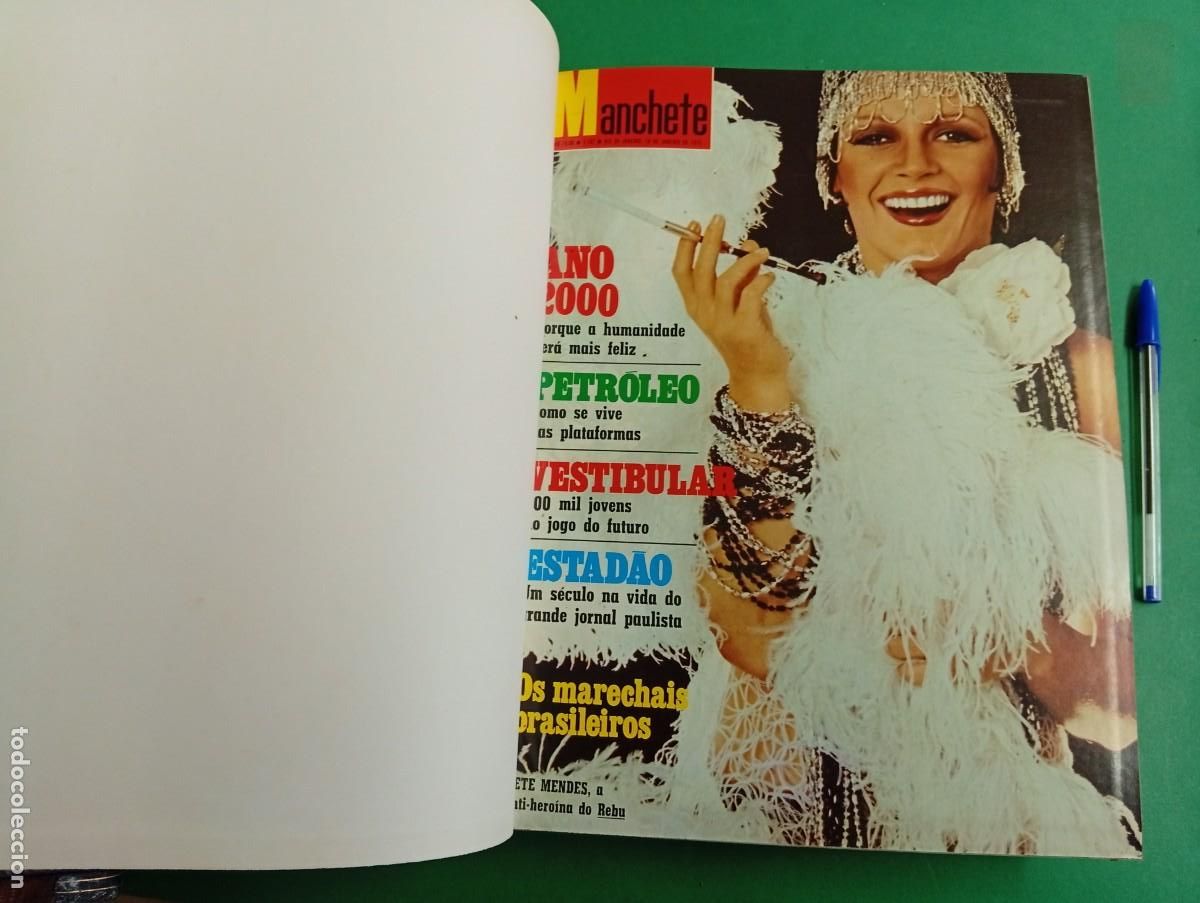 Collection Magazines and Newspapers: Antiguo tomo revista Manchete. Brasil. A&ntilde;o 1975. Desde n&ordm;. 1187 al 1215.