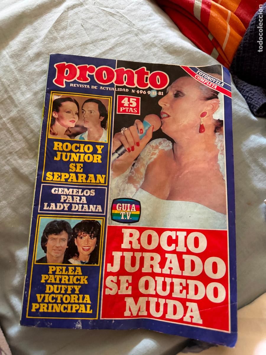 Coleccionismo de Revistas y Peri&oacute;dicos: Revista pronto n&uacute;mero 496 de 1981