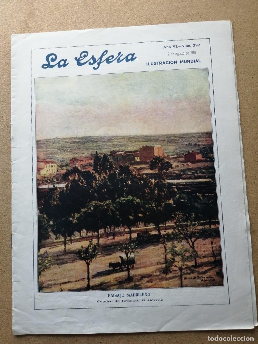 Coleccionismo de Revistas y Peri&oacute;dicos: REVISTA LA ESFERA (NUMERO 292) 2 AGOSTO 1919