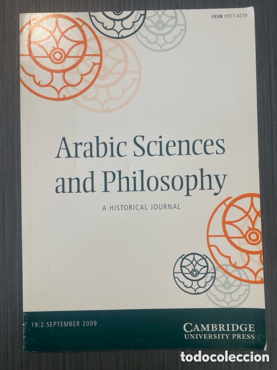 Collectionnisme de Revues et Journaux: Arabic Sciences and Philosophy: A Historical Journal (Vol. 19, n&ordm; 2), 2009, Cambridge Univ. Press