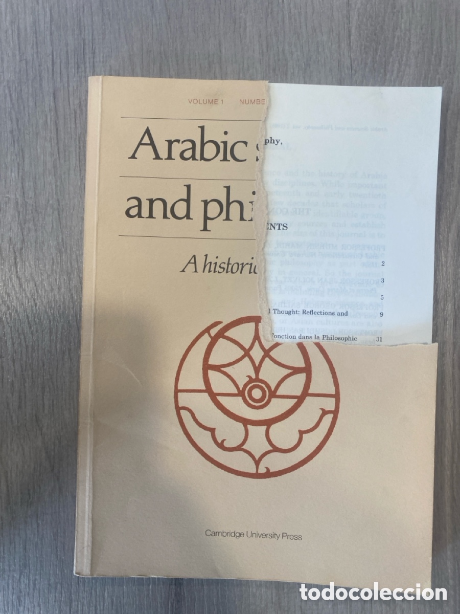 Collection Magazines and Newspapers: Arabic Sciences and Philosophy: A Historical Journal (Vol. 1, n&ordm; 1)/1991/Cambridge University Press.